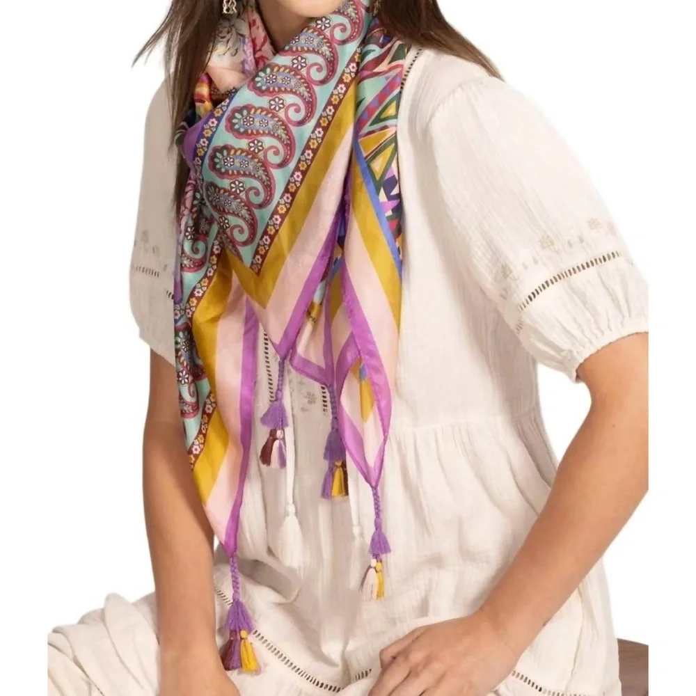 Johnny Was Magaly Silk Scarf